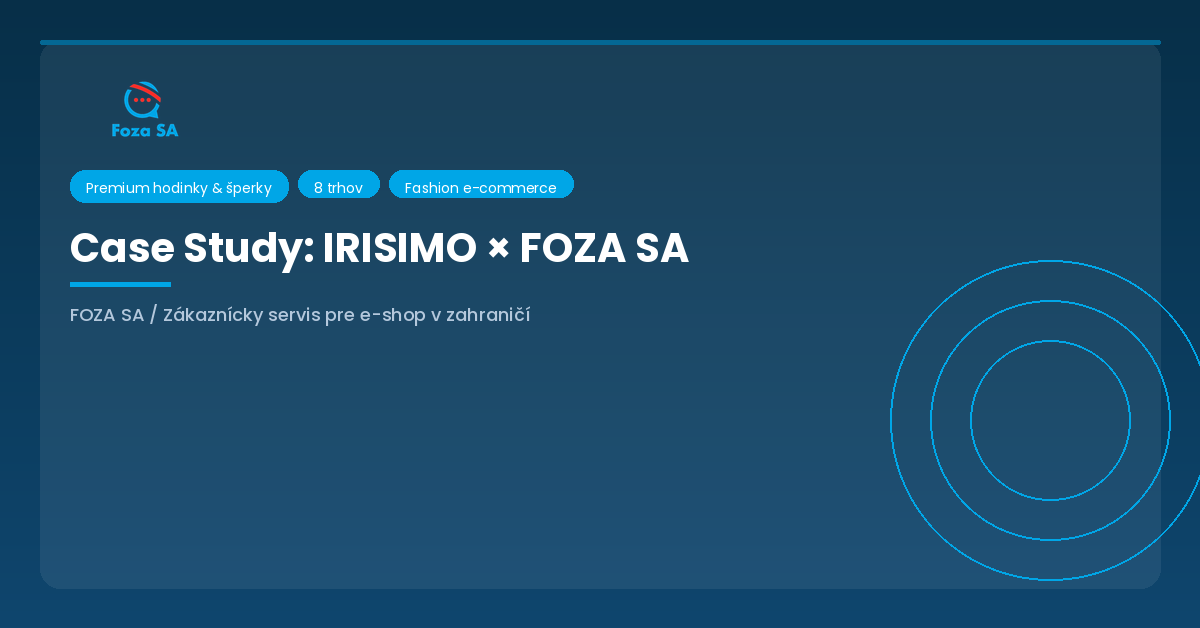 Expanzia e-shopu do Rumunska - IRISIMO case study FOZA SA
